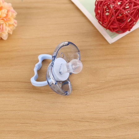 baby pacifier  closed round head flat hair randomly issued